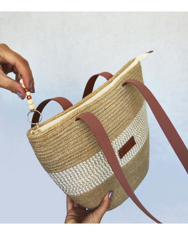 Bolso capazo yute/yute&crudo/yute
