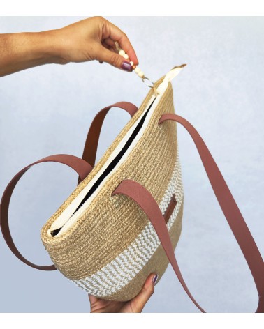 Bolso capazo yute/yute&crudo/yute