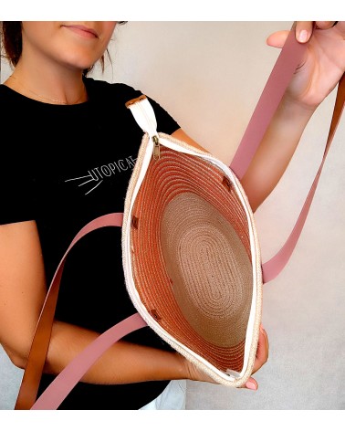 Bolso capazo bicolor yute/mixyuteteja