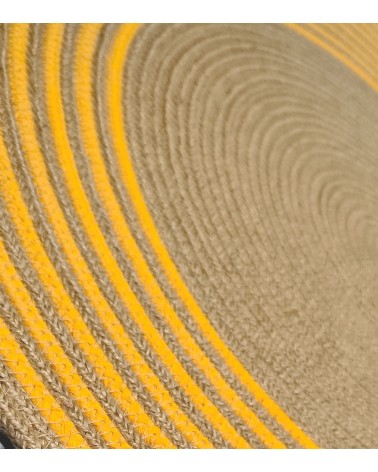 Alfombra Yute y Amarillo