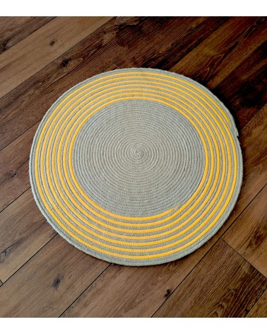 Alfombra Yute y Amarillo